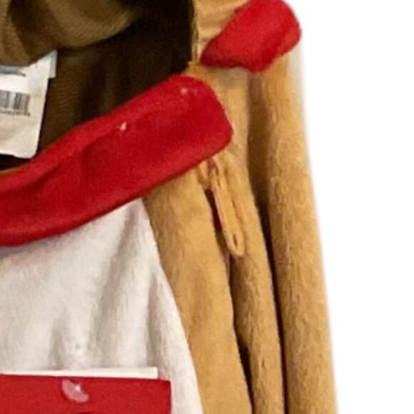 Wondershop Holiday Reindeer 1-Piece Footie Pajama's Size 6-12 M Christmas NWT - Picture 5 of 6